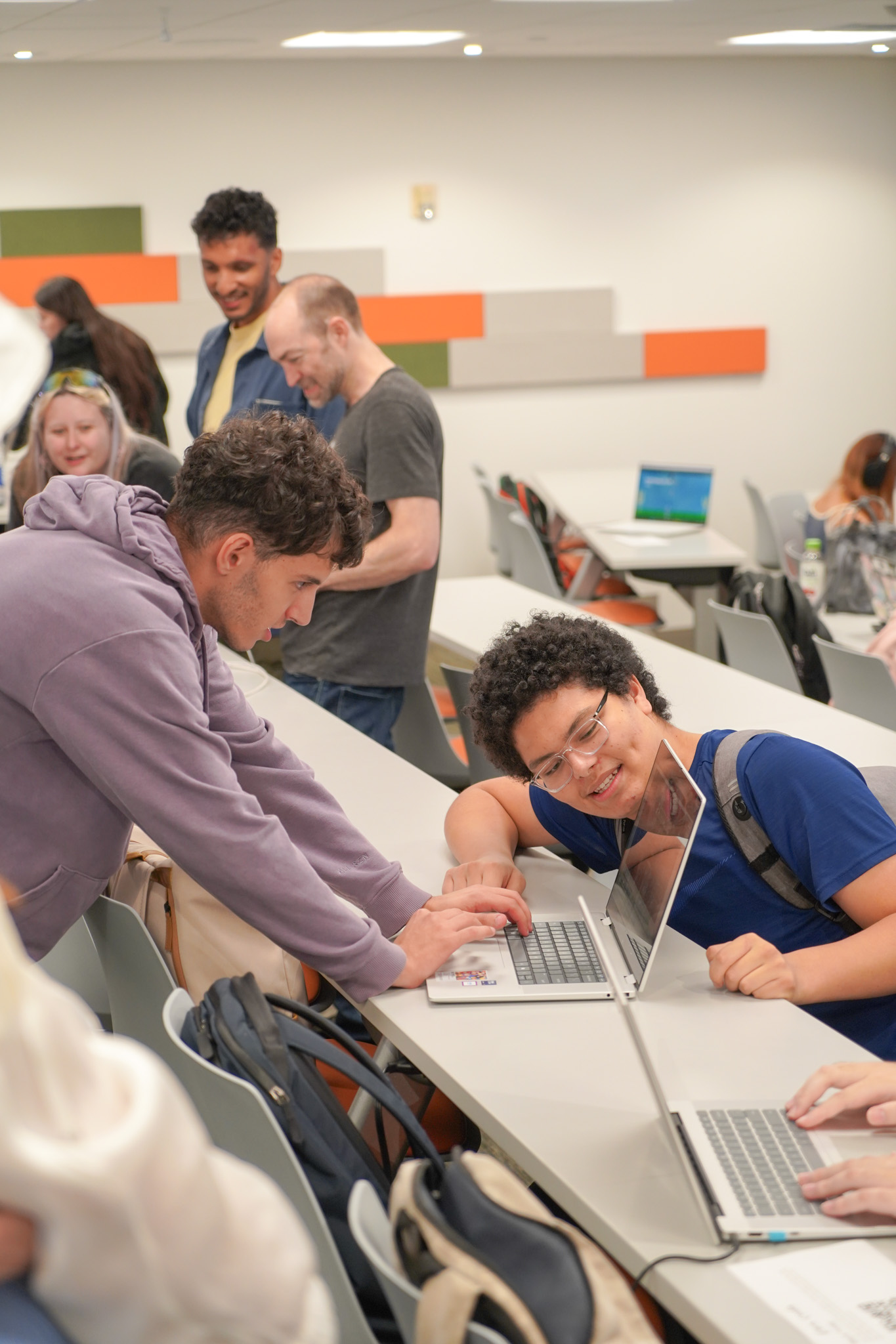 Playtesting session with multiple participants