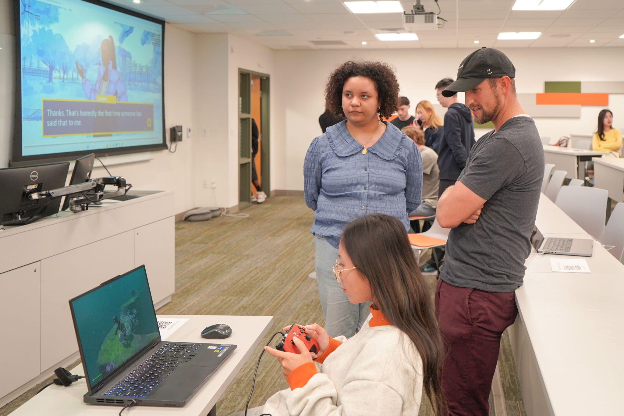 Players giving feedback to a game creator