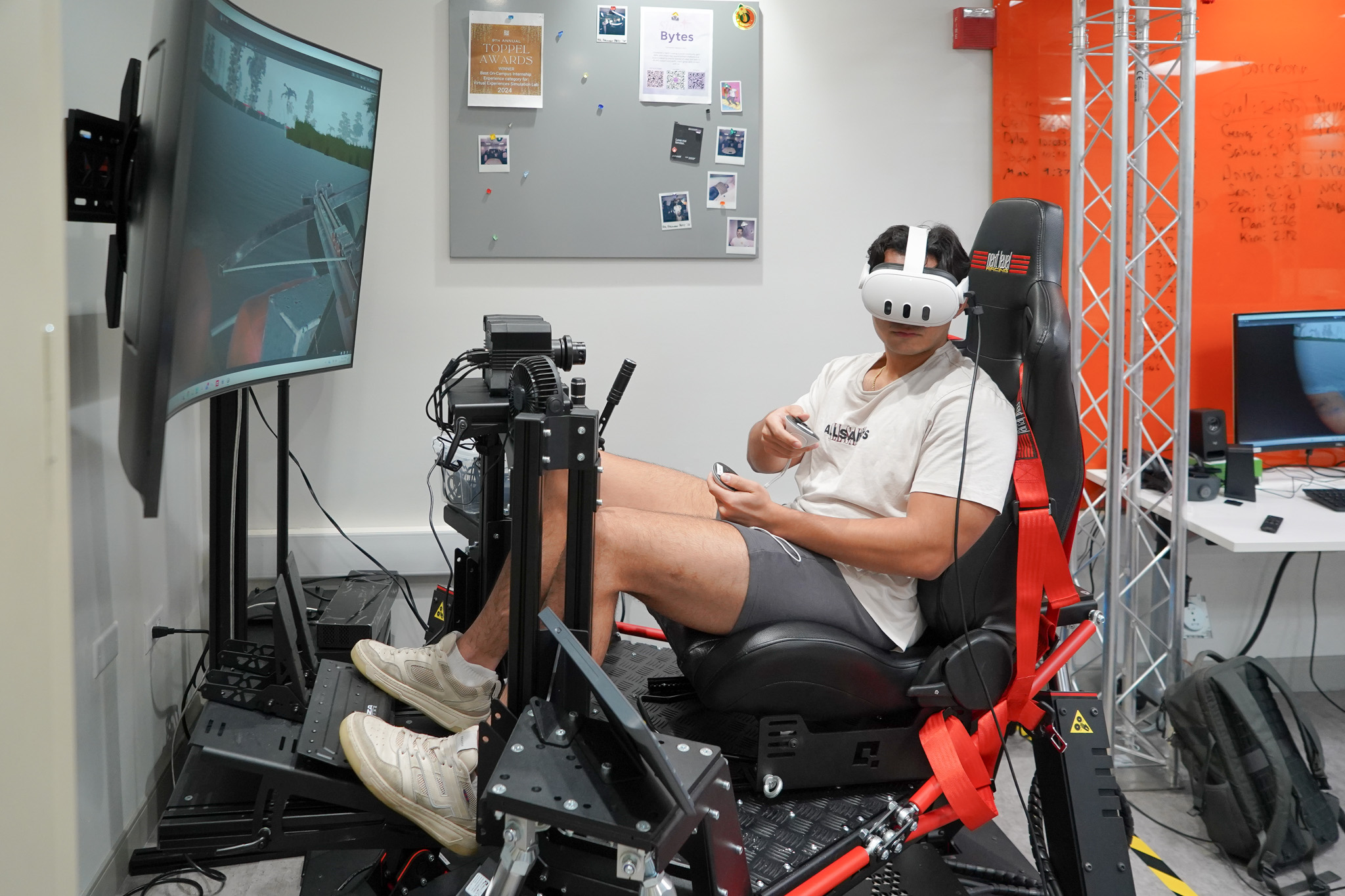 Wide view of the NERDLab Arcade event